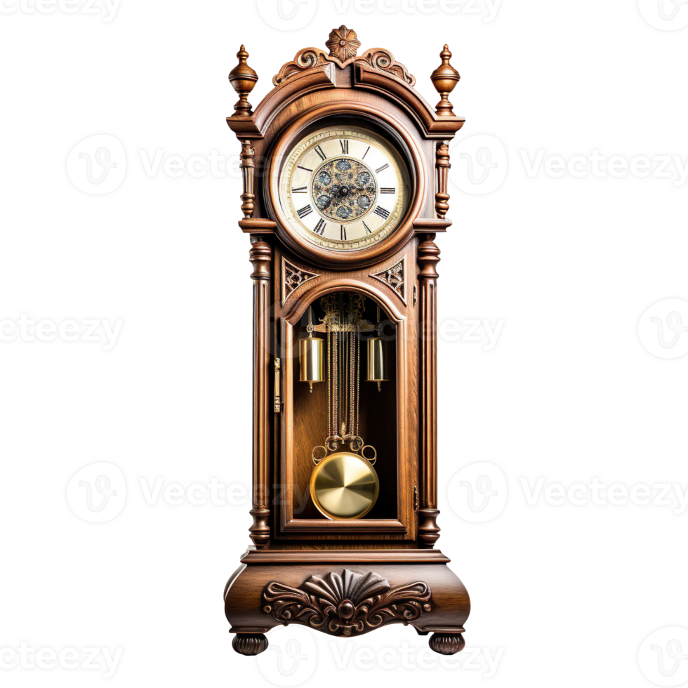 Grandfather Clock isolated on transparent background png