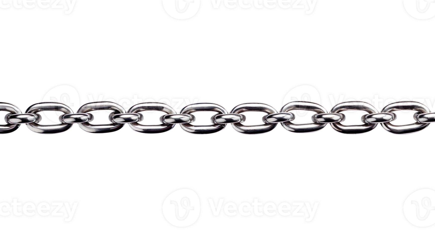 horizontal straight chain isolated on transparent background png