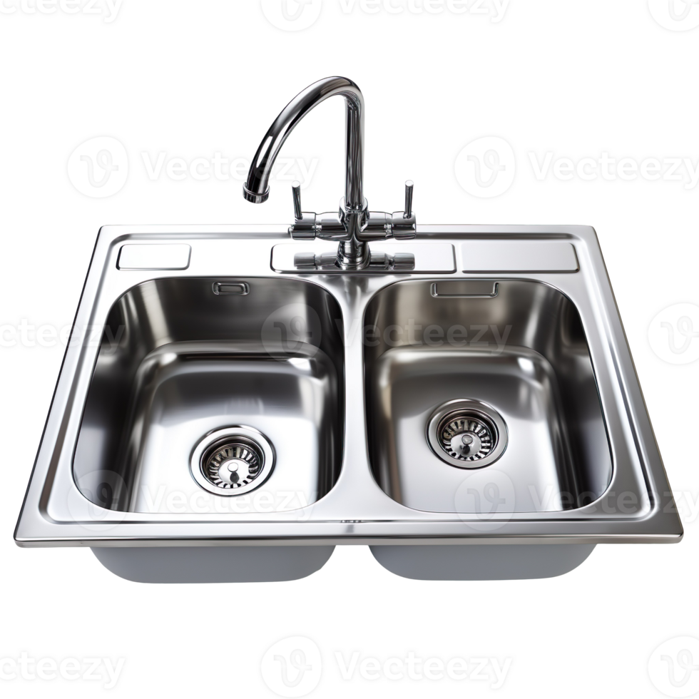 Kitchen sink isolated on transparent background png
