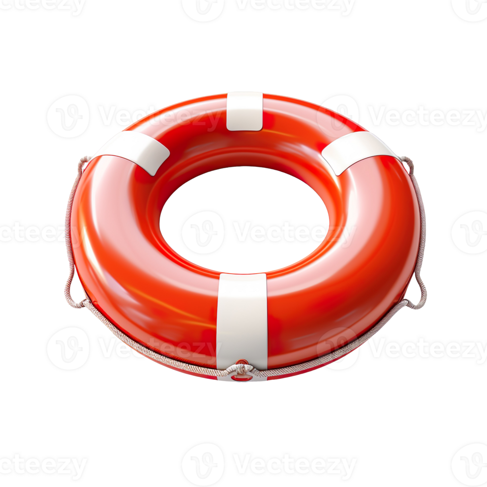 Life Preserver Ring isolated on transparent background png