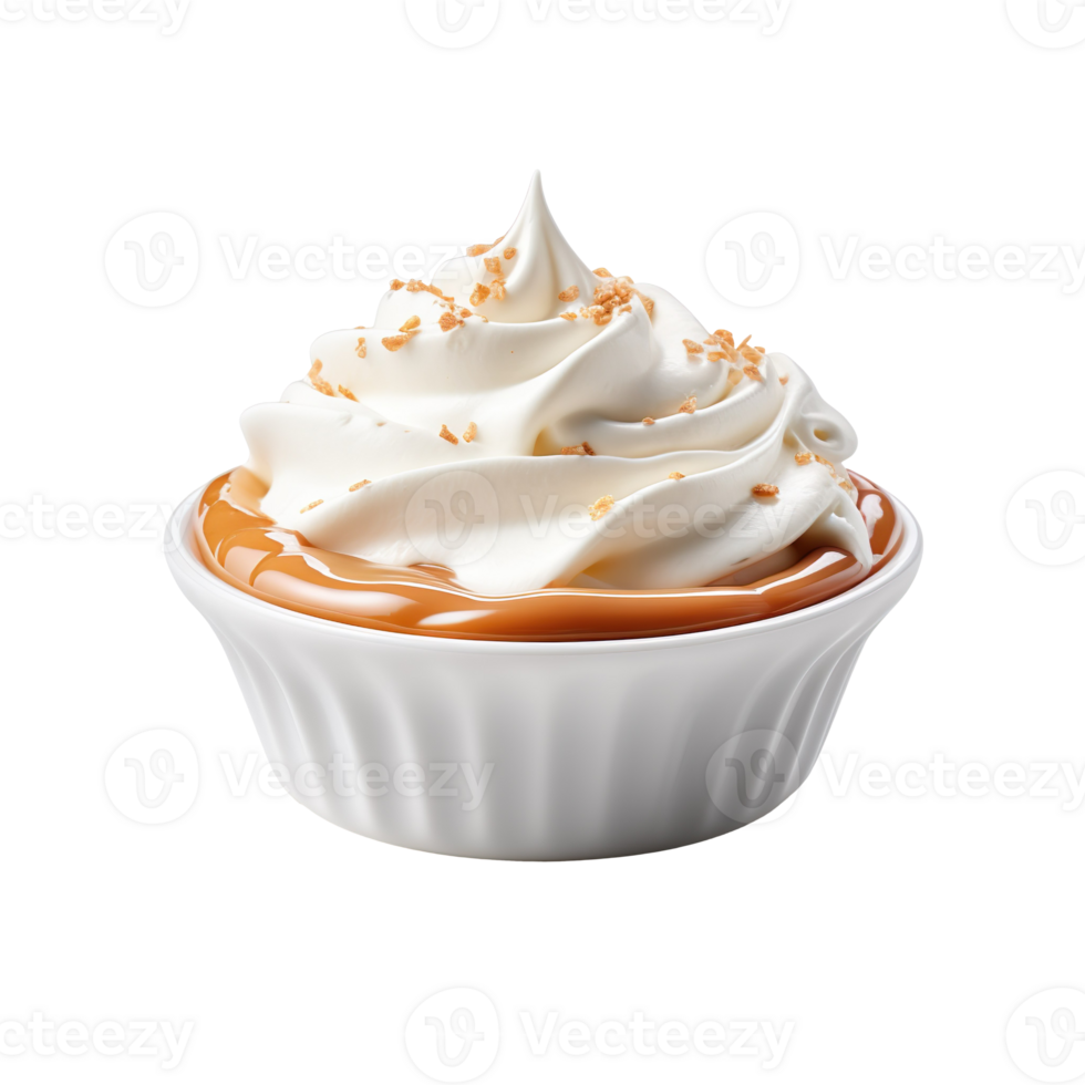 pie cream isolated on transparent background png