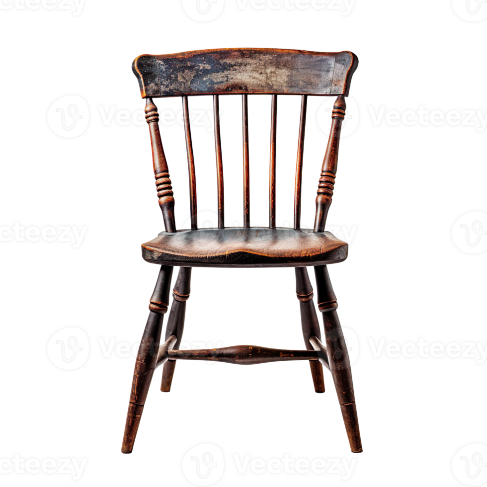old chair isolated on transparent background png