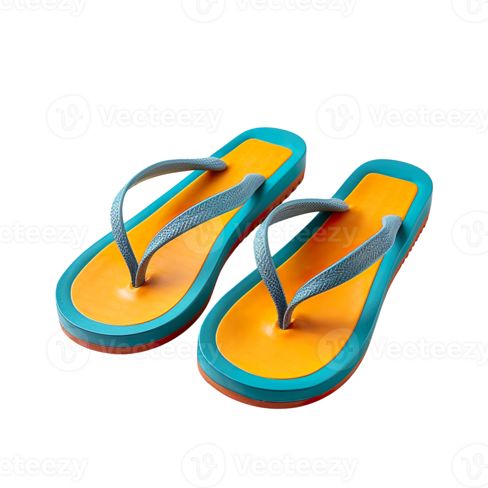 pair of flip flops isolated on transparent background png