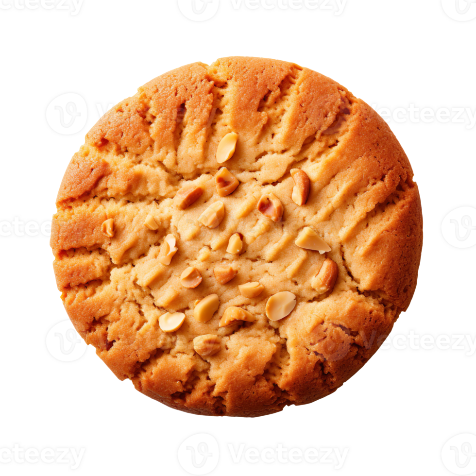 Peanut cookie isolated on transparent background png