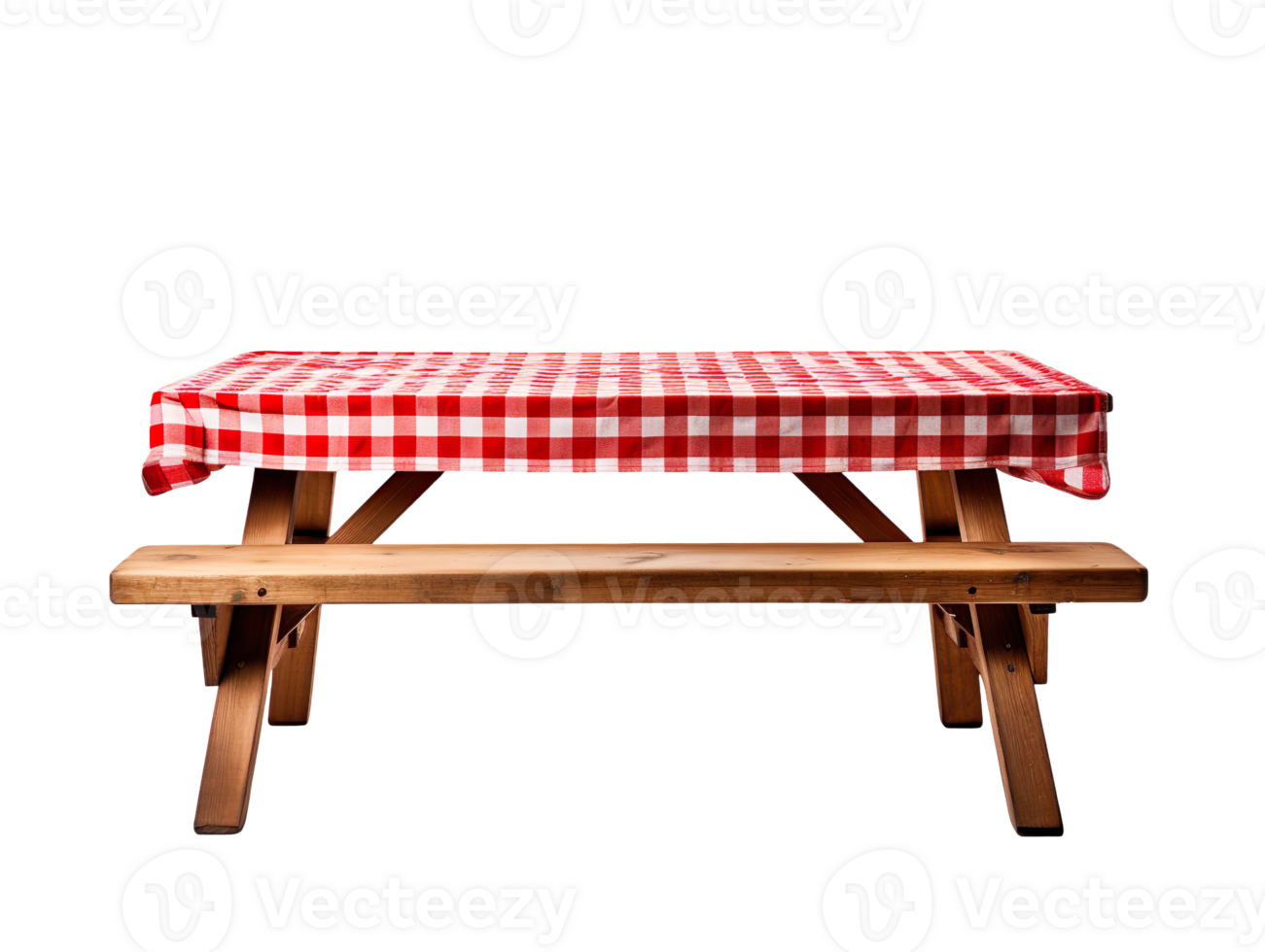 Picnic table isolated on transparent background png