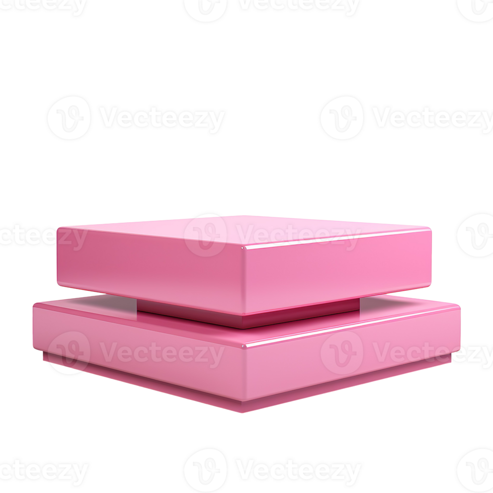 pink podium isolated on transparent background png