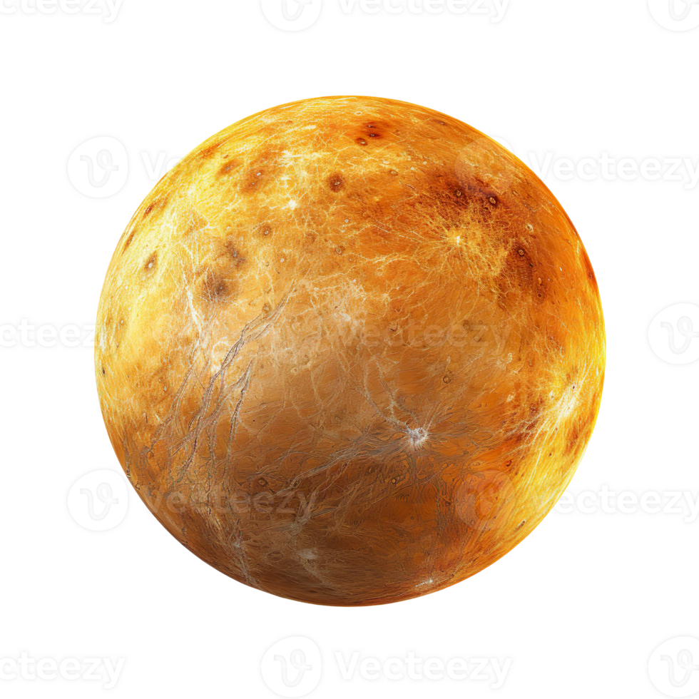 Planet Mercury isolated on transparent background png
