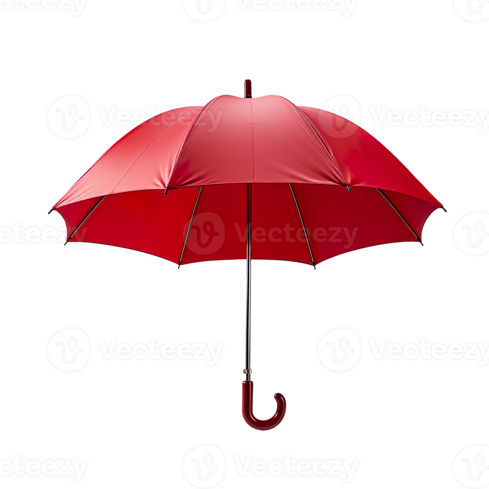 Red umbrella isolated on transparent background png