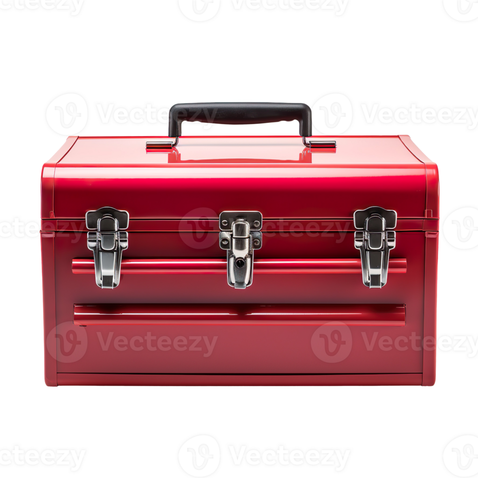Red Toolbox isolated on transparent background png