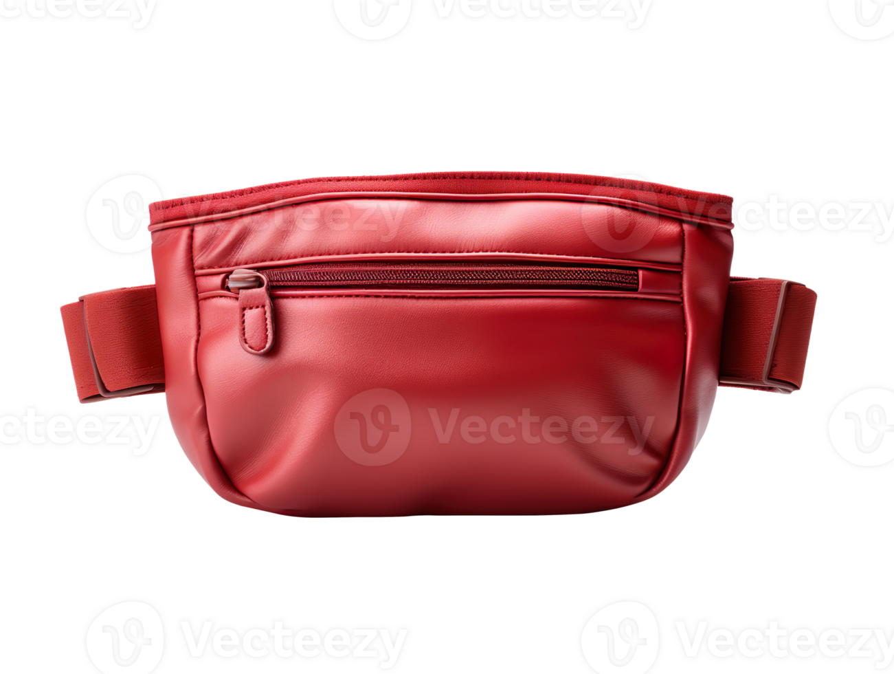 Red waist pouch isolated on transparent background png
