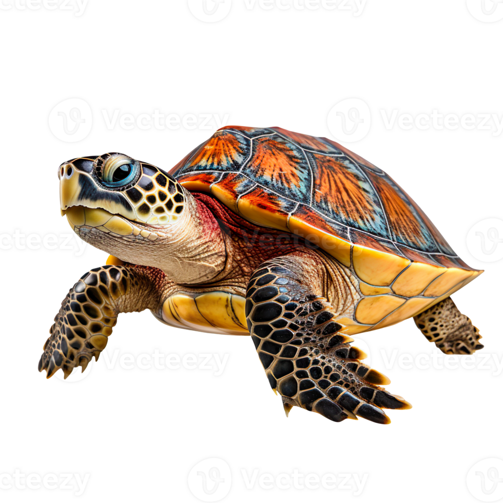 Sea turtle isolated on transparent background png
