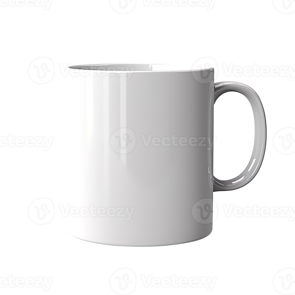 white cup isolated on transparent background png