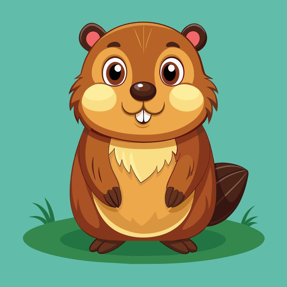 Cute cartoon sloth sitting among green leaves with a cheerful expression on a light background in a playful style vector