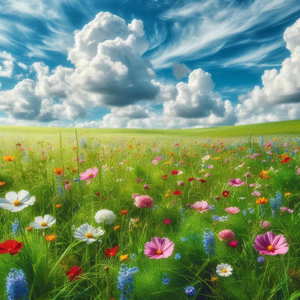 Green grass fields Free Photo