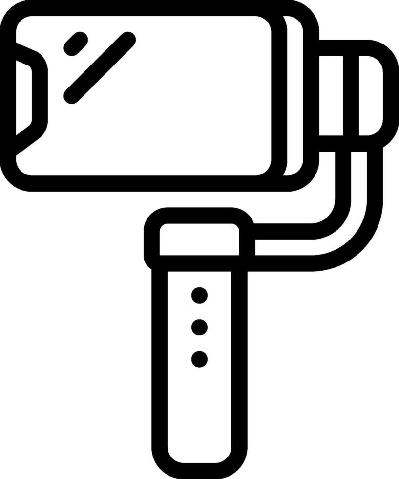 A black and white drawing of a drill vector