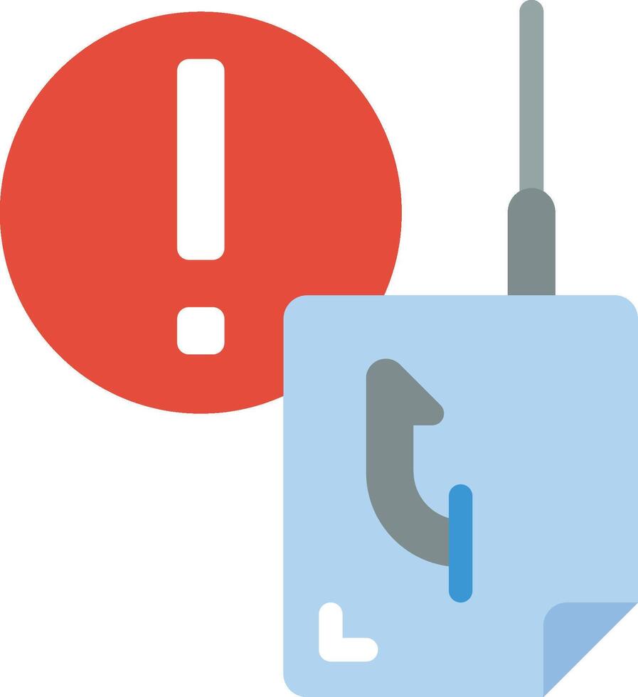 A phone with a red exclamation mark and a phone with a red exclamation mark vector