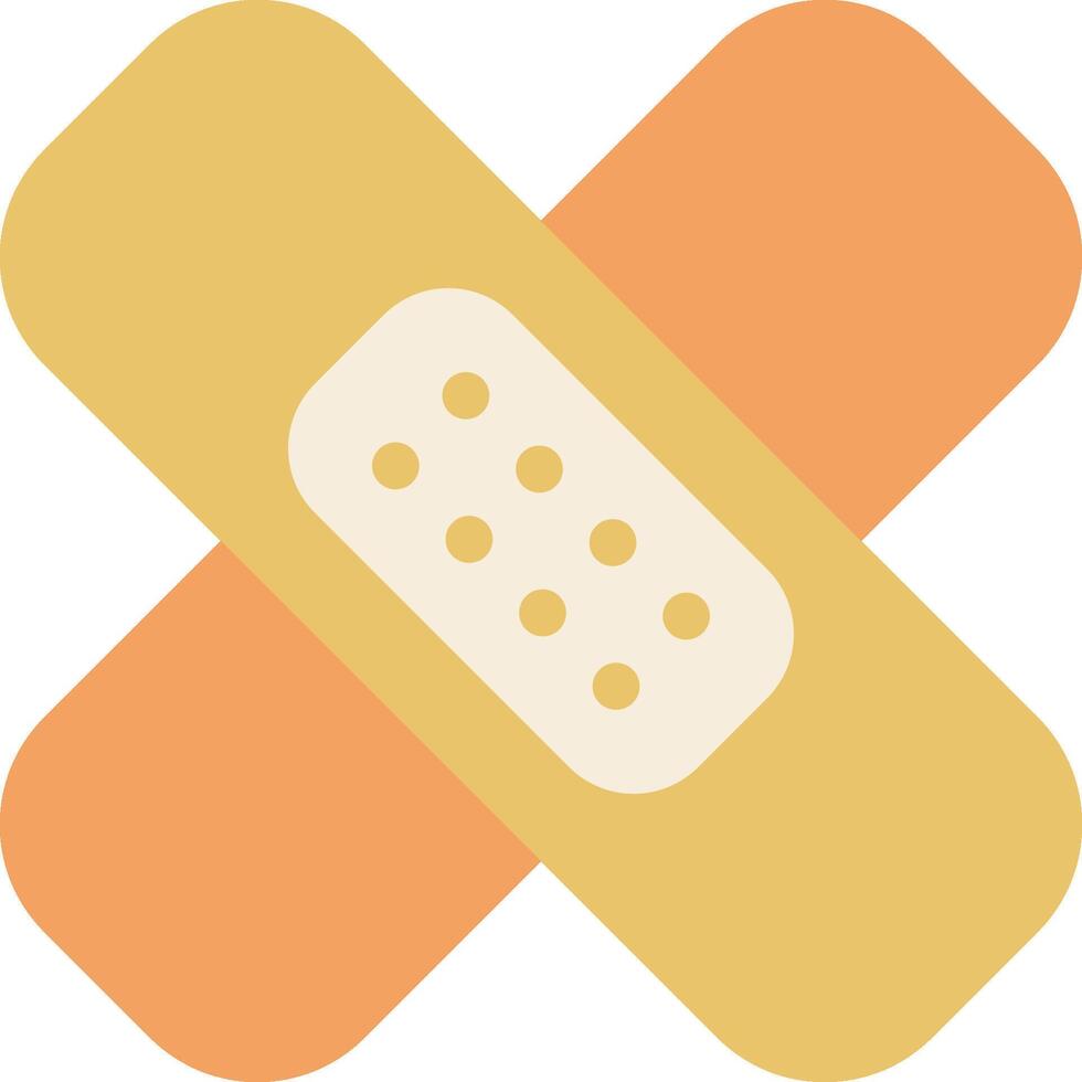 A bandage with a cross on it vector