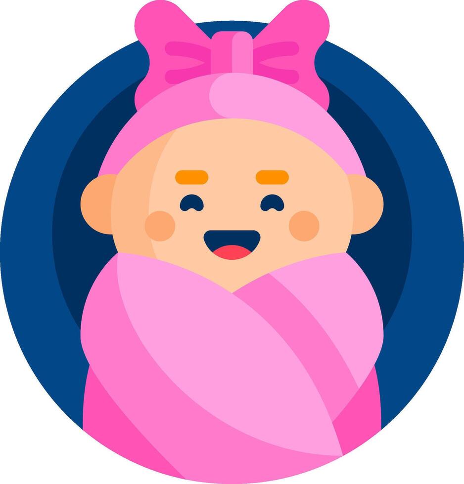 baby girl illustration design.eps vector