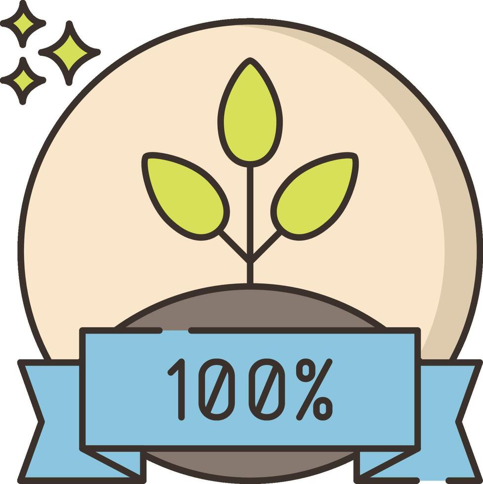 100 percent illustration design.eps vector