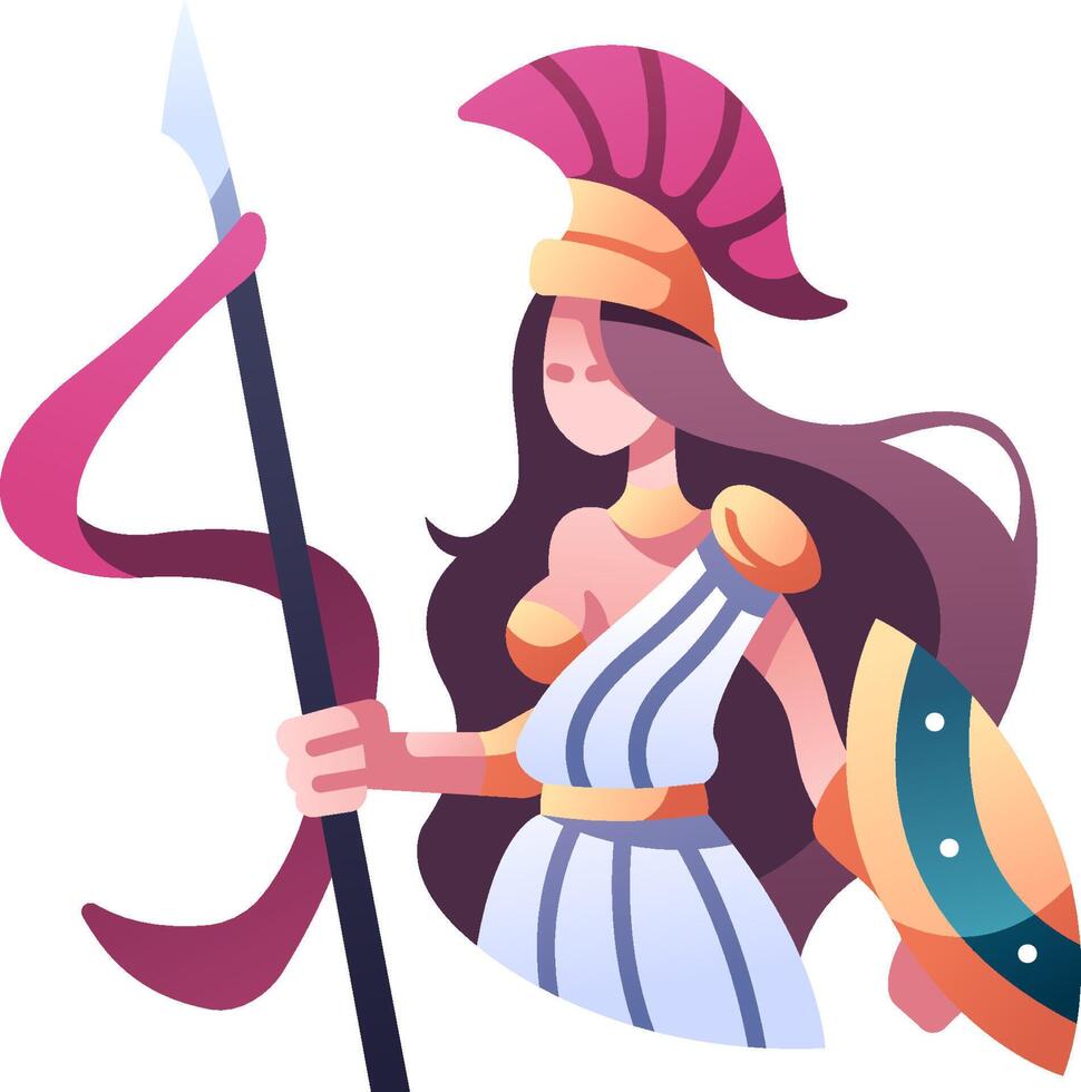 athena illustration design.eps vector