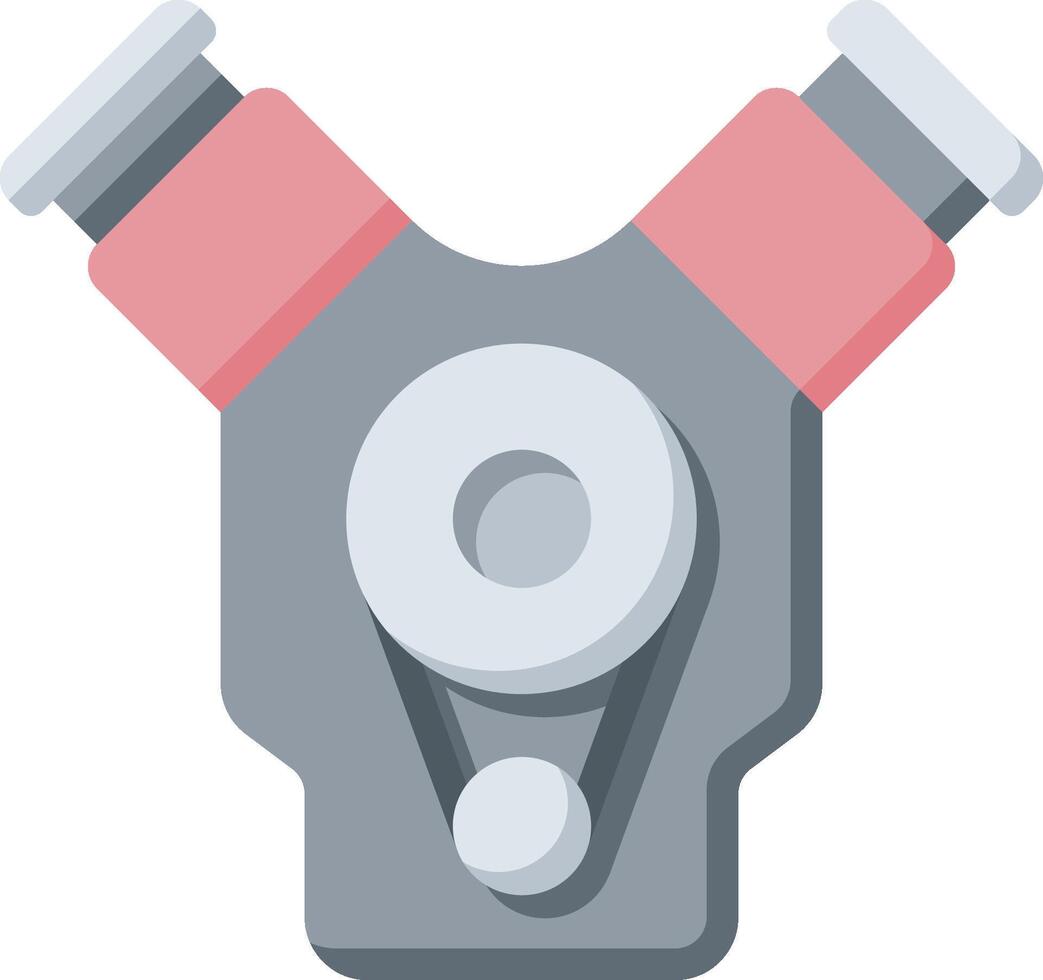 A car engine with two valves on it vector