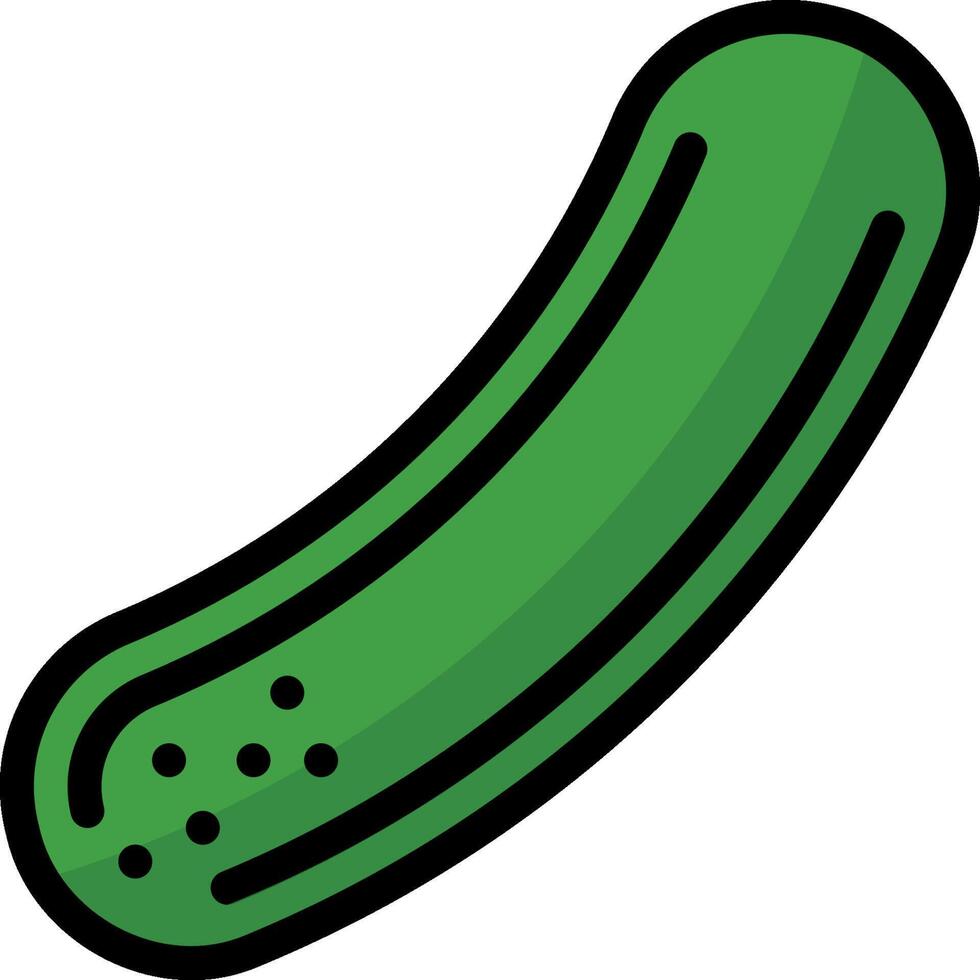 A pickle is shown in a flat style vector