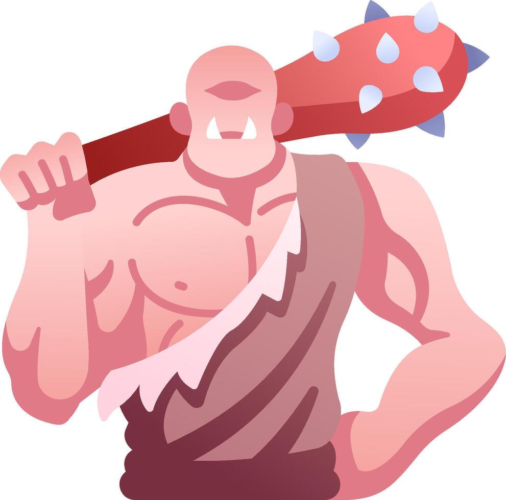 A cartoon man holding a baseball bat vector