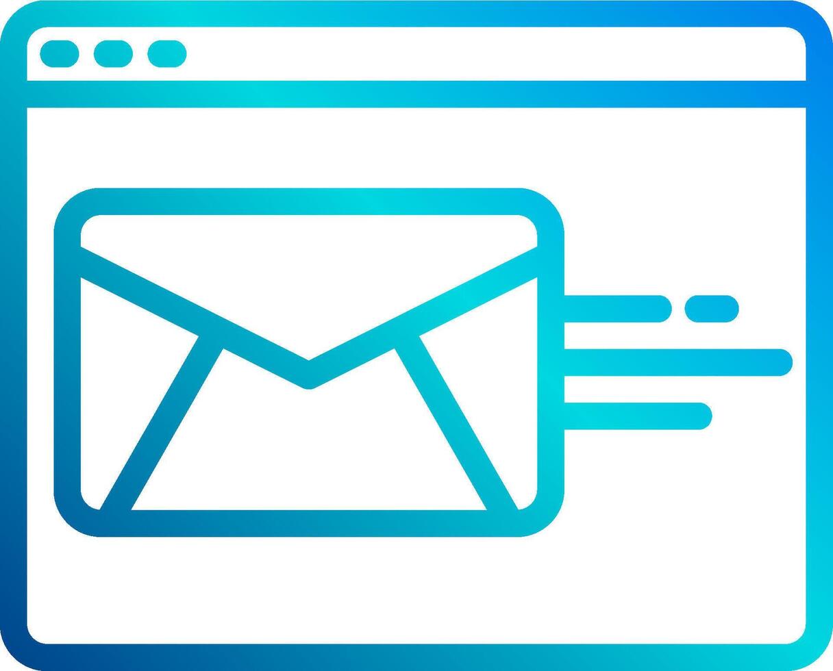 Email icon with envelope icon vector