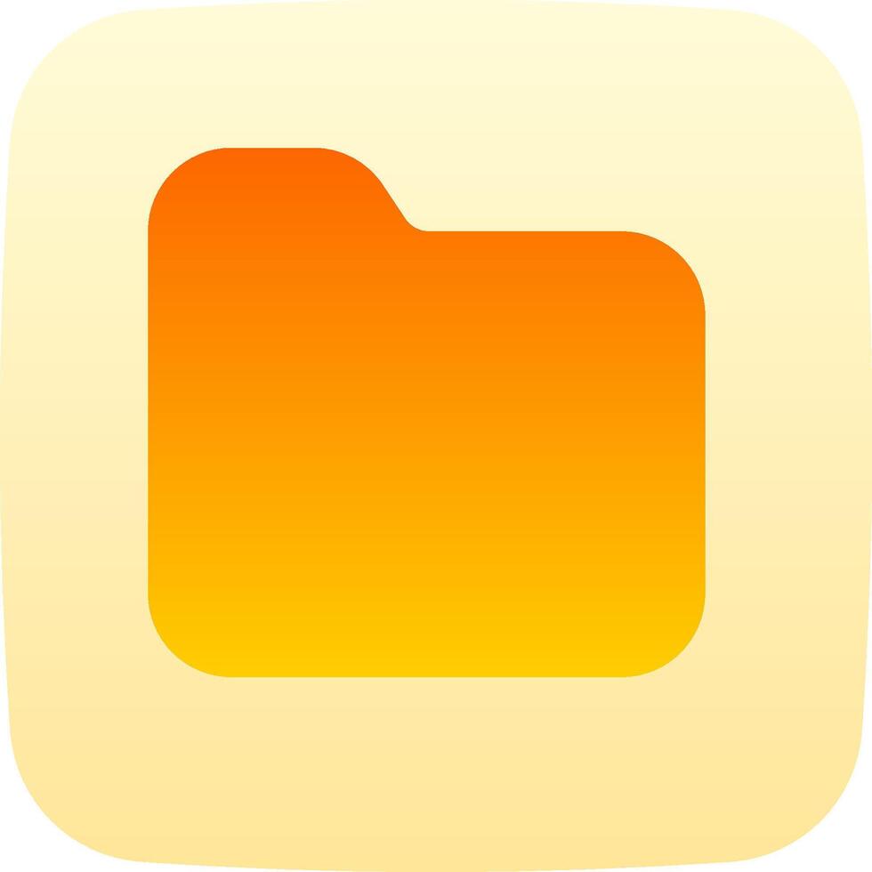 A yellow and orange folder icon on a white background vector