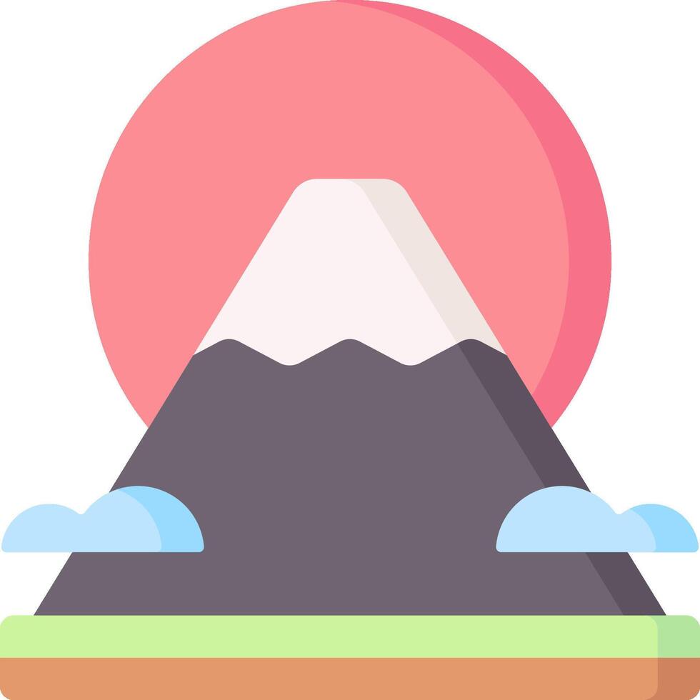 Mount fuji icon vector