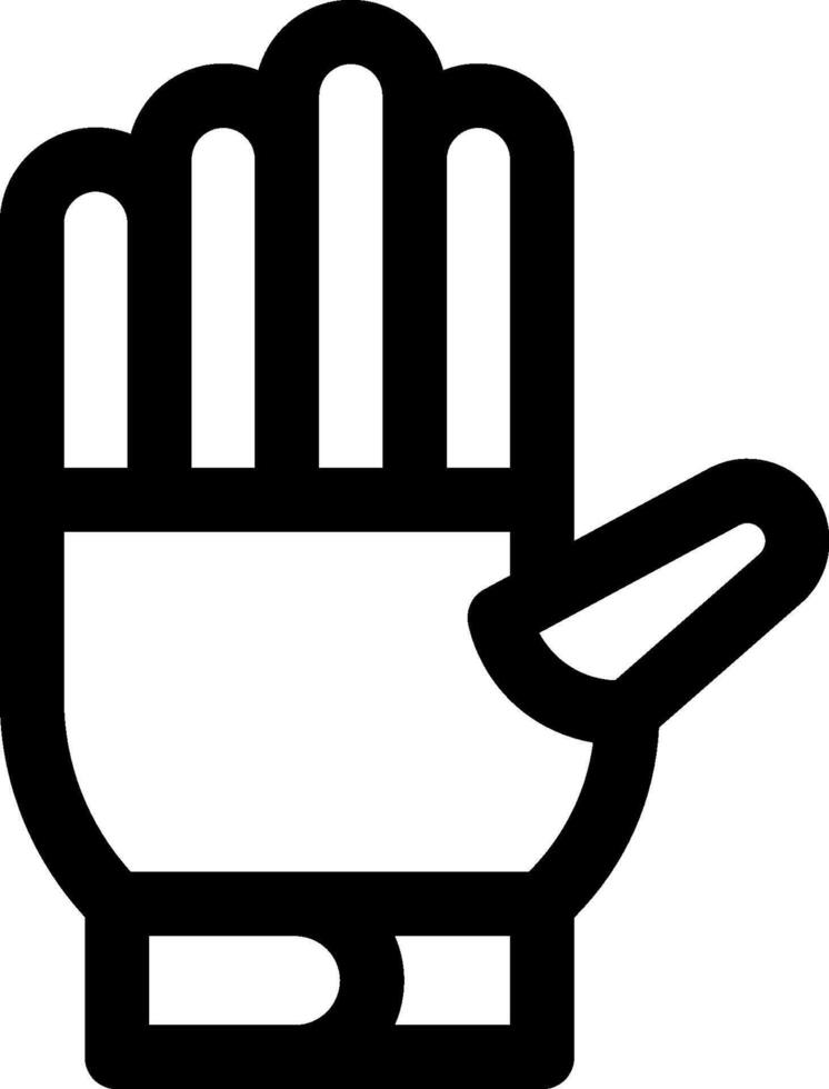 A black and white hand with a finger up vector