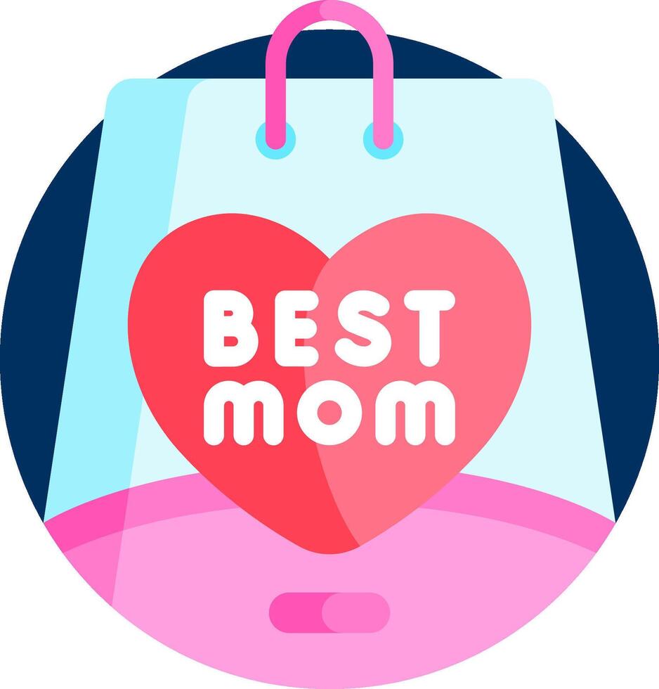 Best mom gift card vector