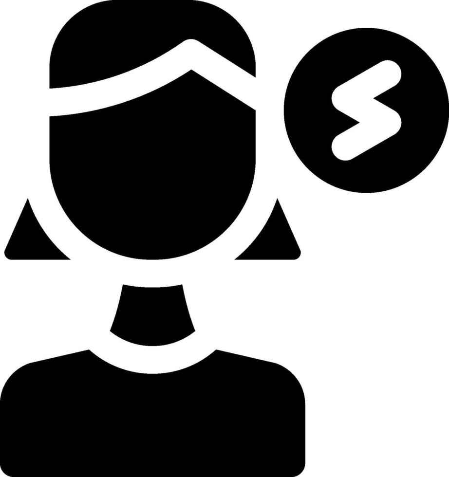 A woman with a sign that says s vector