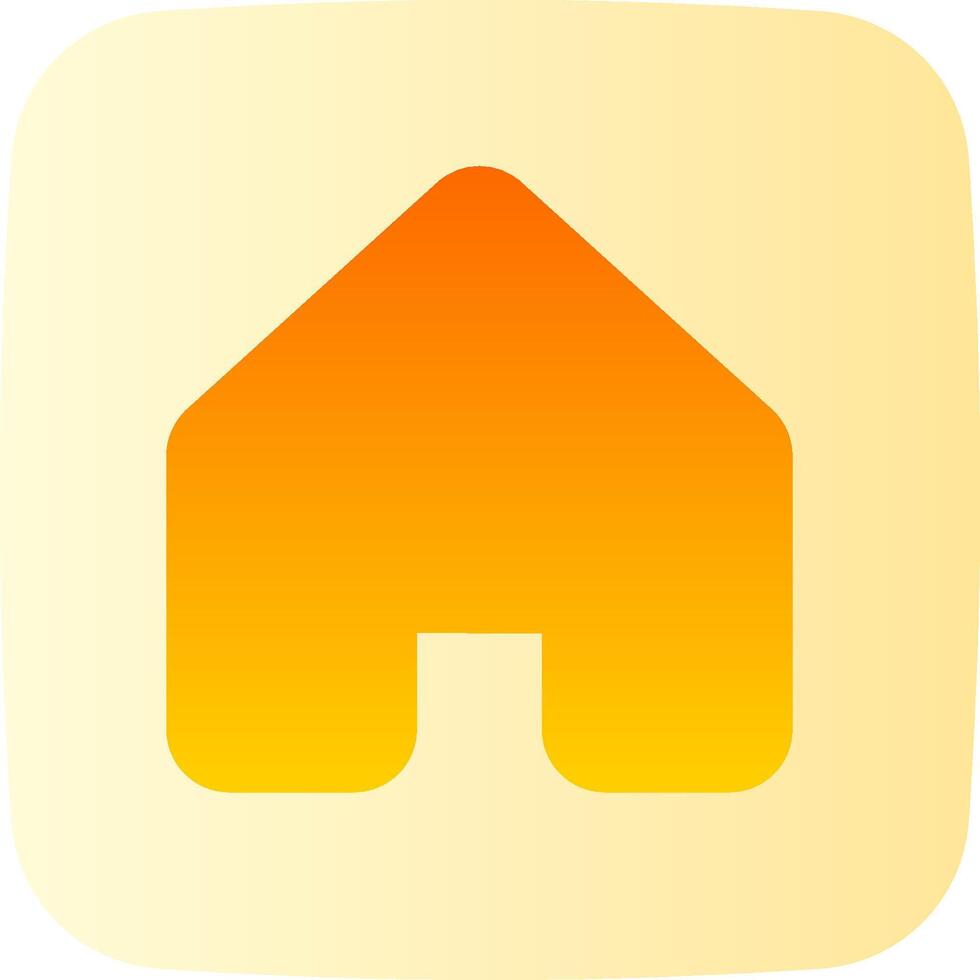A yellow house icon on a white background vector