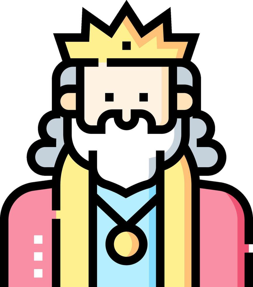 King of the world icon vector
