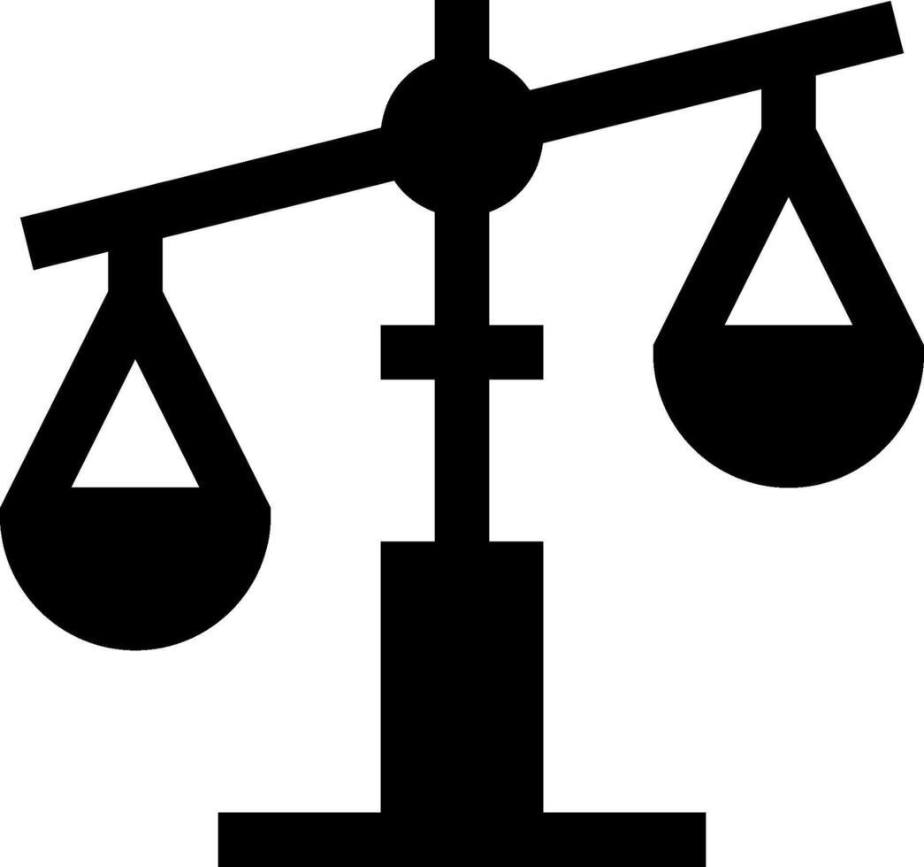 An icon of scales of justice vector