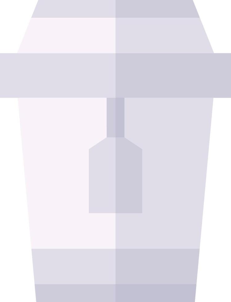 A white container with a lid on it vector