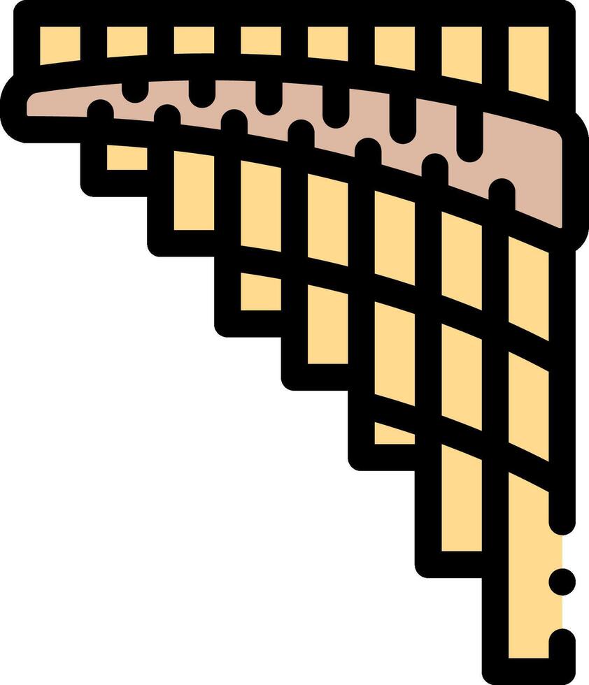A musical instrument with a wooden frame vector