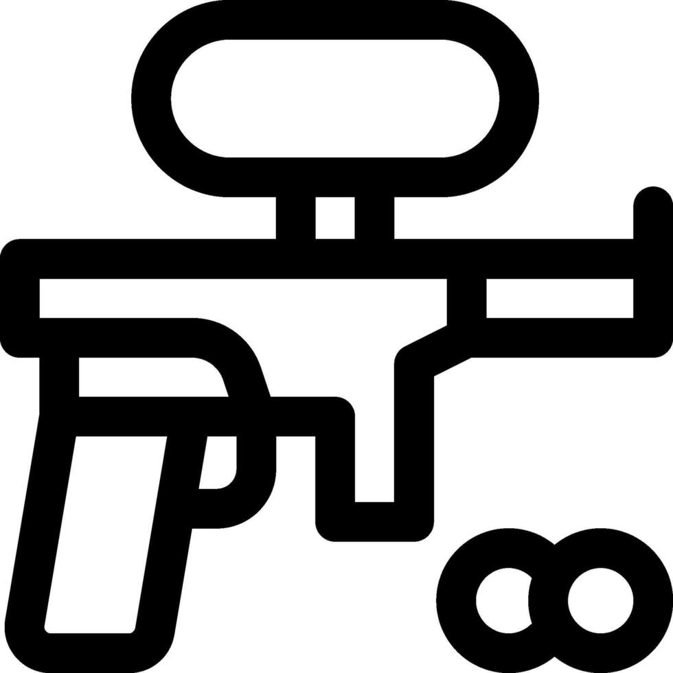 A paintball gun icon on a white background vector