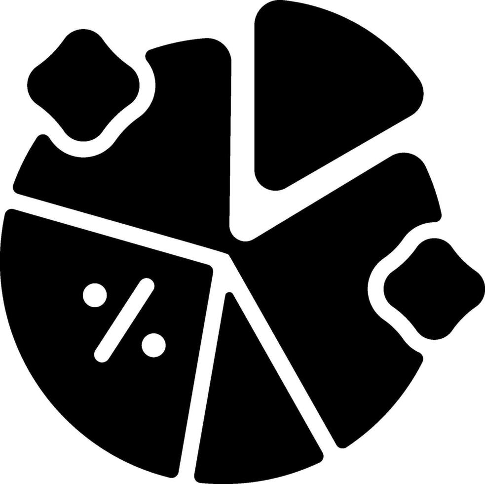 A pizza slice icon with a slice cut in half vector