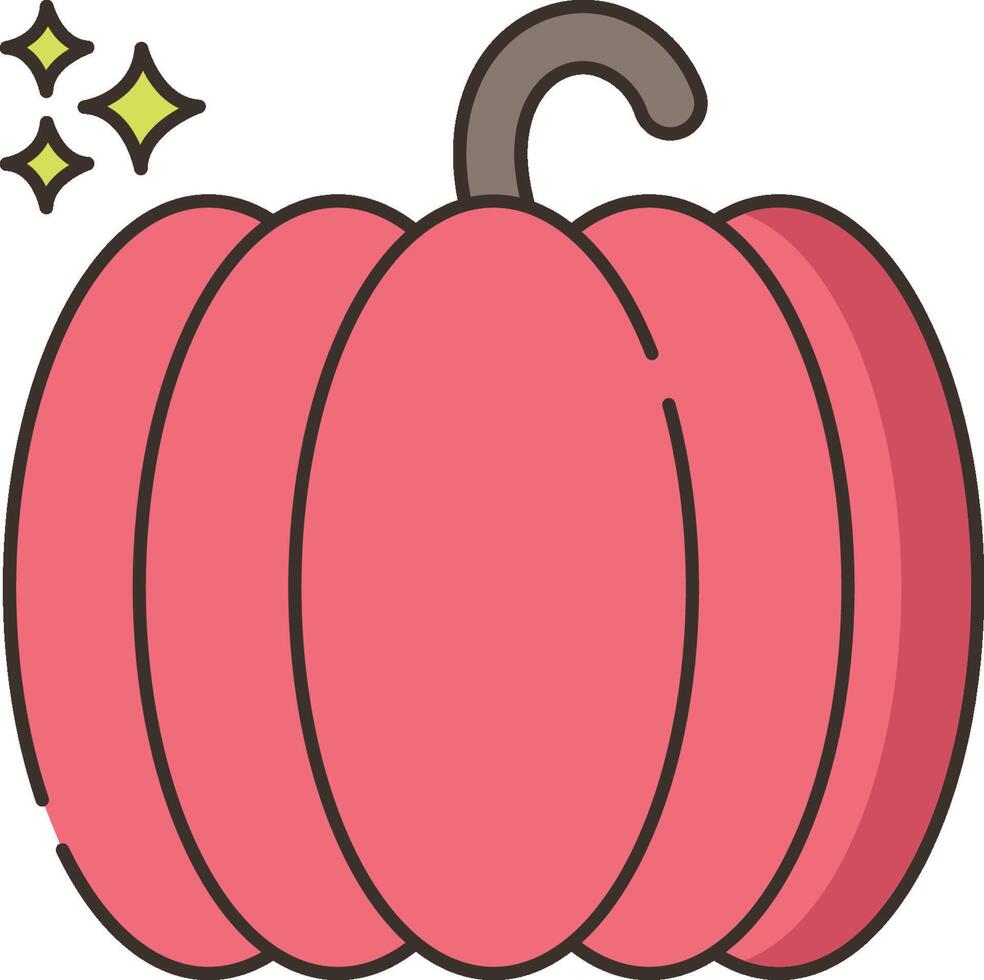 Pumpkin icon illustration vector