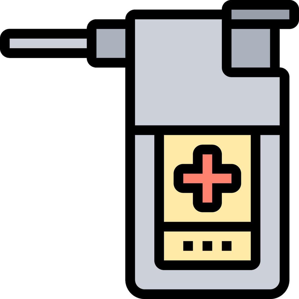 A medical device with a cross on it vector