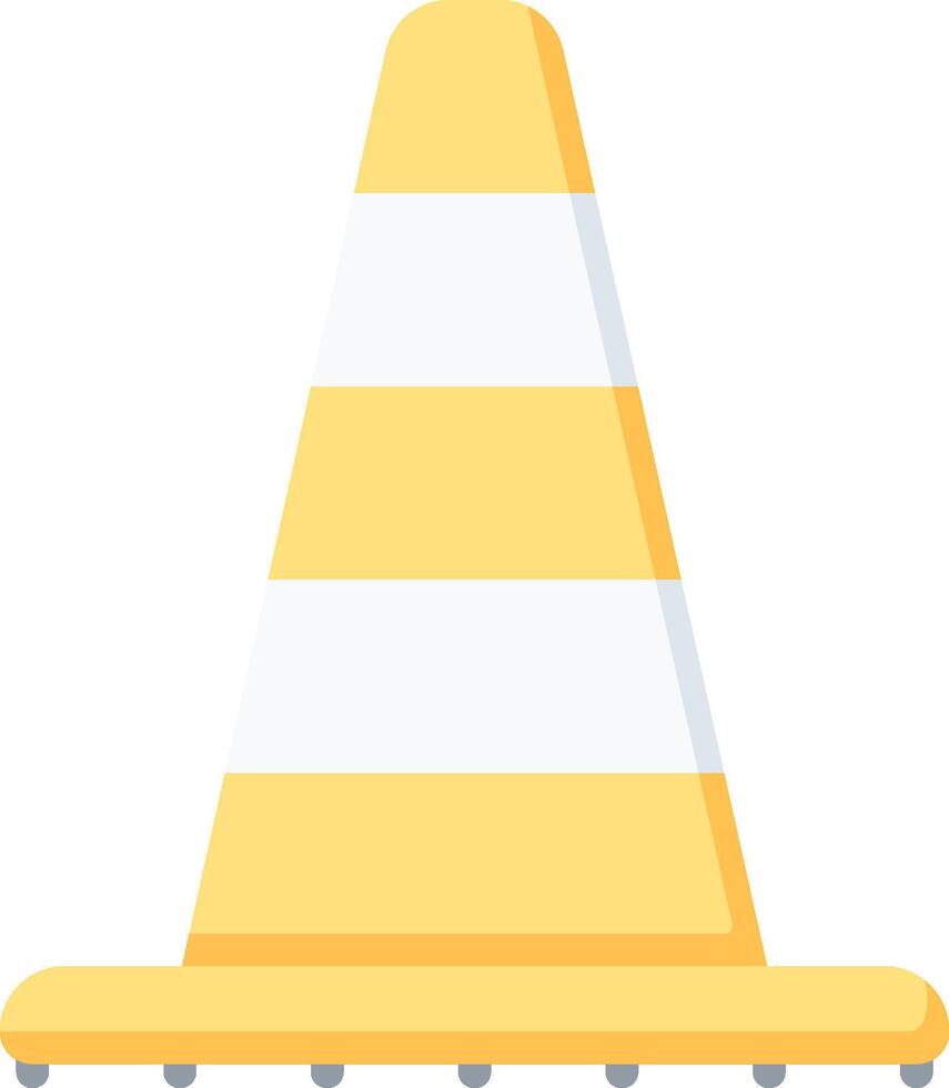 A traffic cone on a white background vector