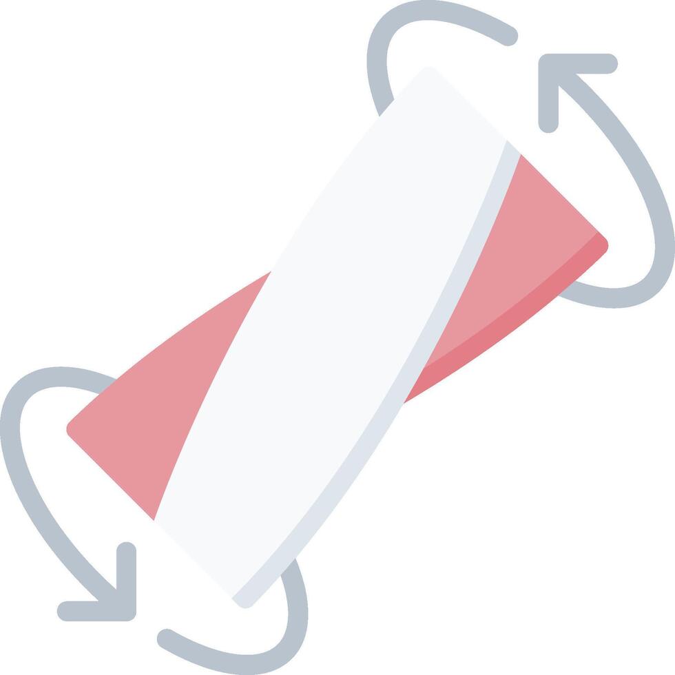 A red and white tube with a white arrow pointing to it vector