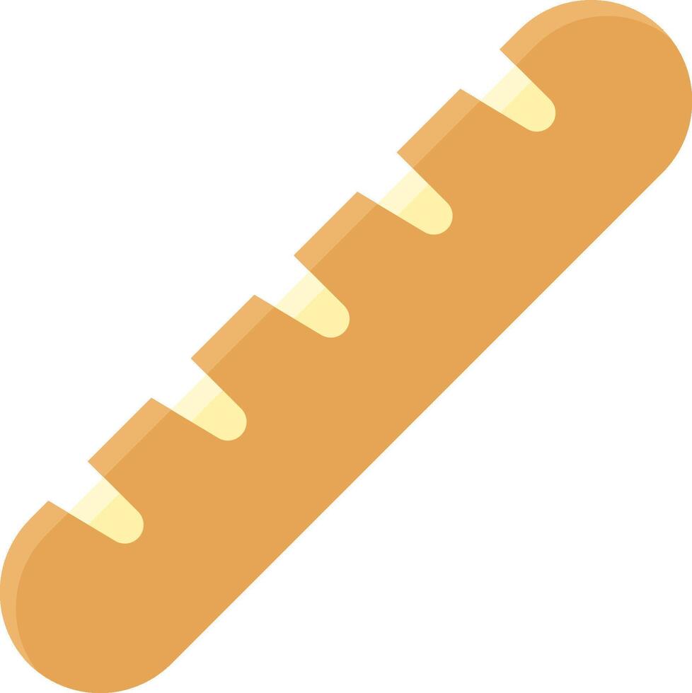 A long bread icon on a white background vector