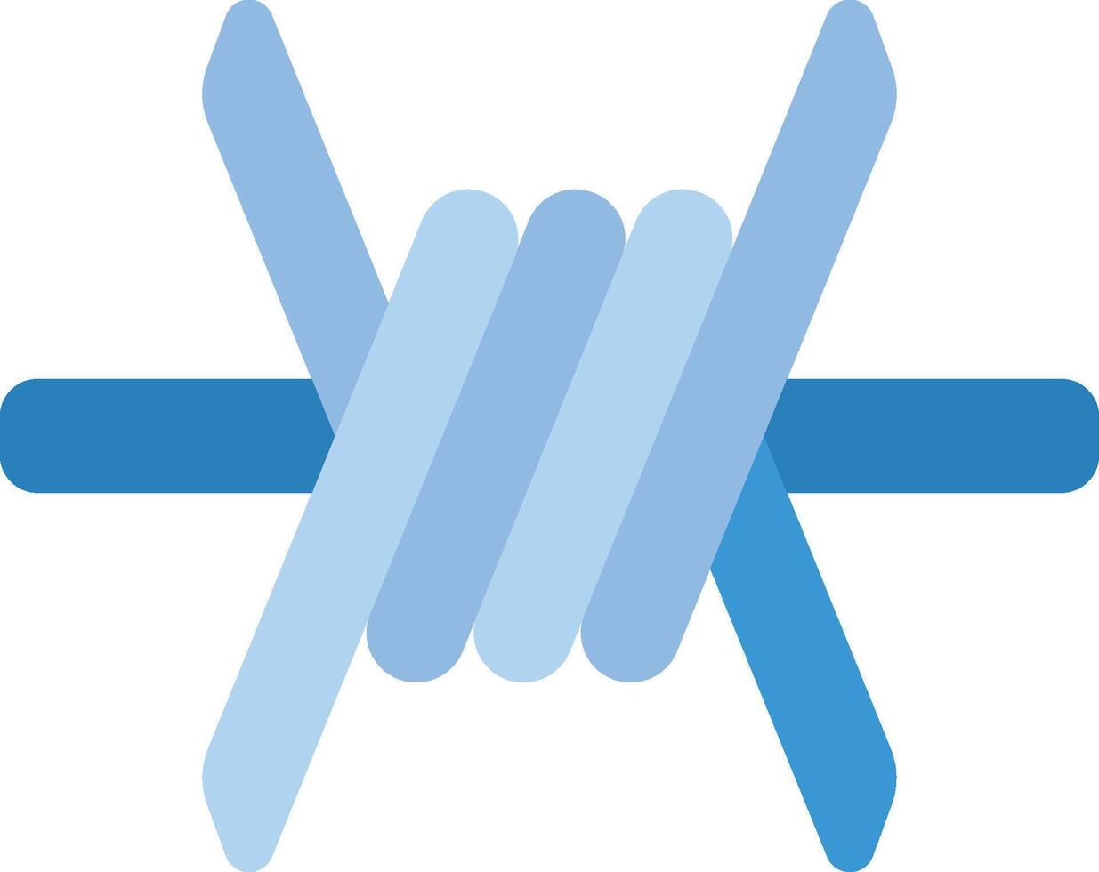 The logo for the company is blue and white vector