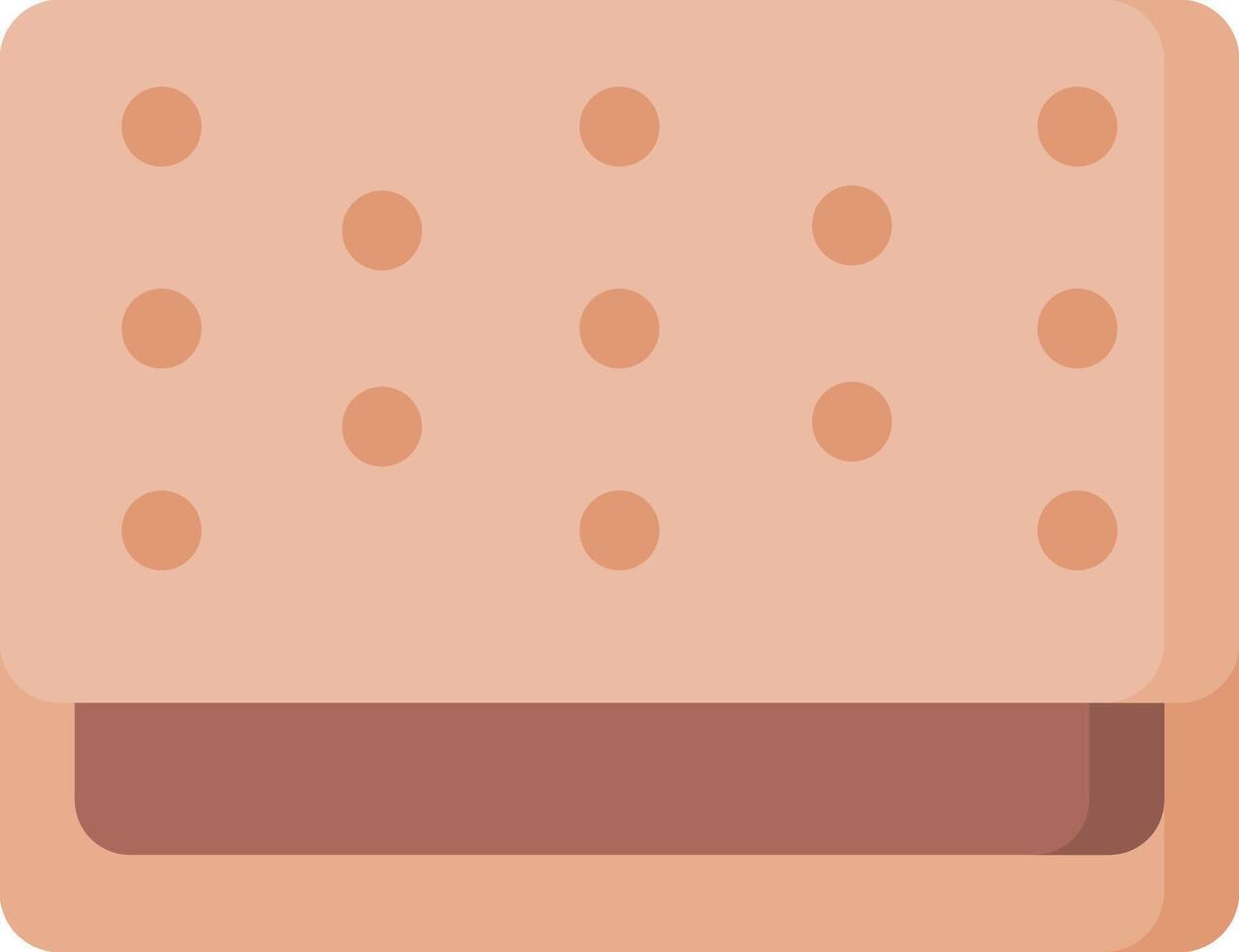A square of brown and white marshmallows vector