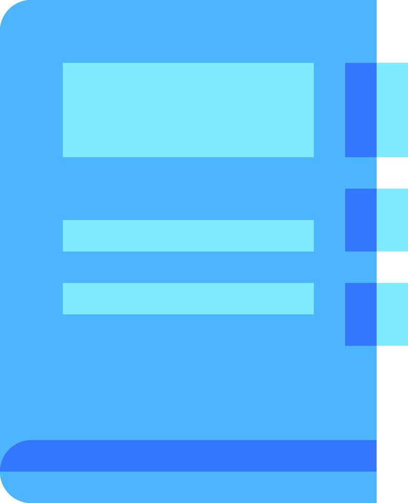 A blue folder icon with a blue background vector