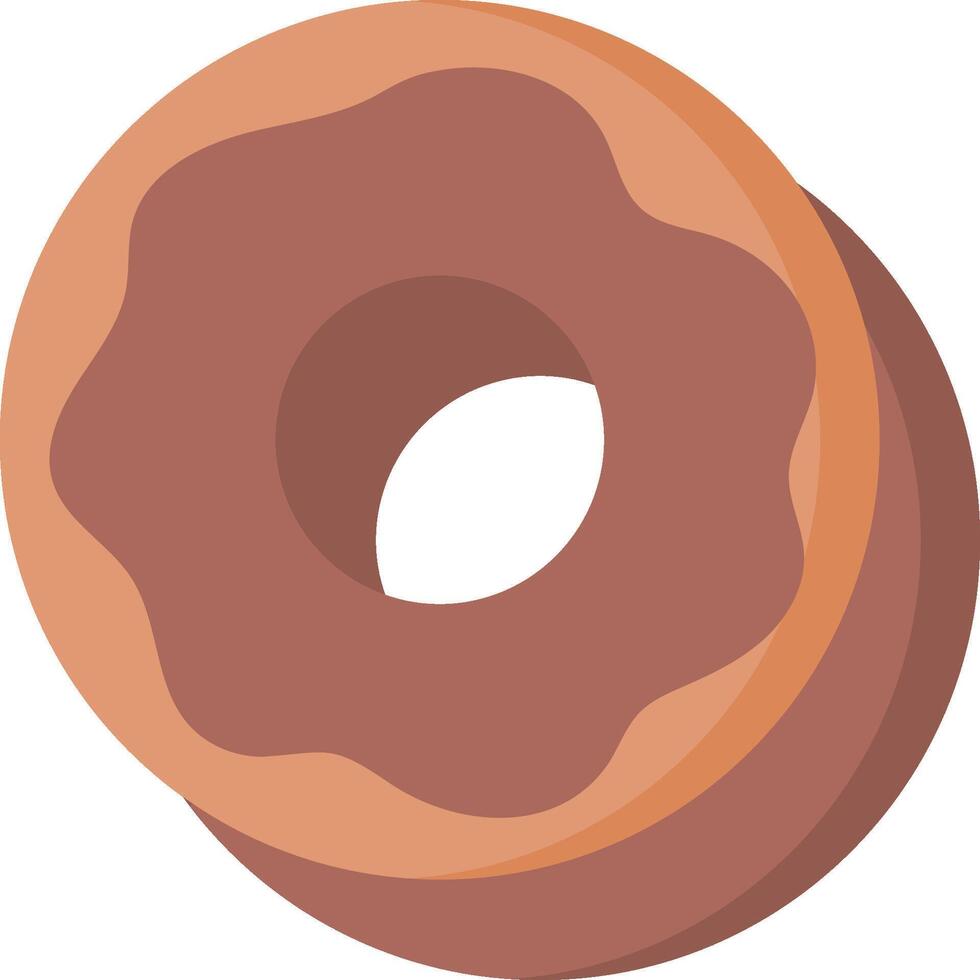 A donut is shown on a white background vector