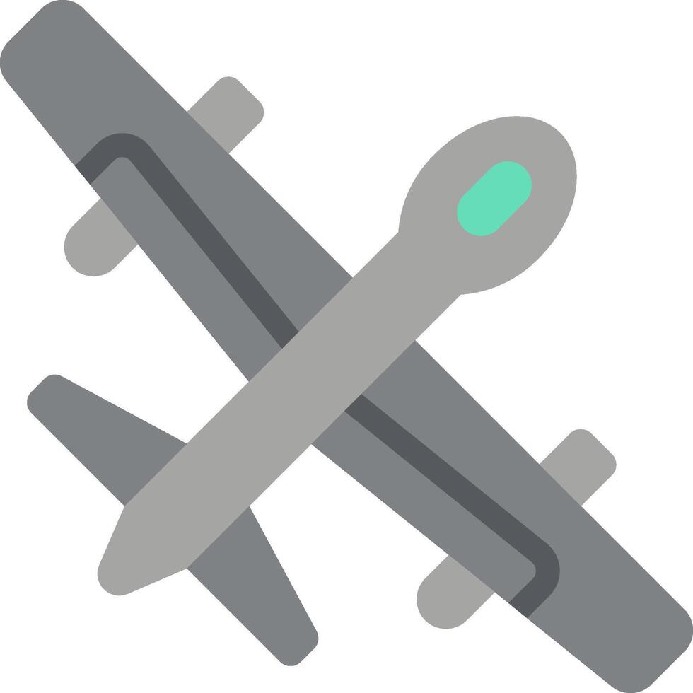 A plane icon with a green light on it vector